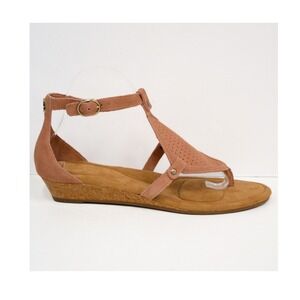 Koolaburra by UGG‎ Briana Sandal Suede Leather T-Strap Wedge Women's Size 10